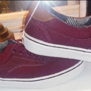 MENS BURGUNDY VANS
